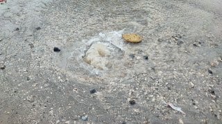 Adana’da içme suyu borusu patladı, cadde göle döndü
