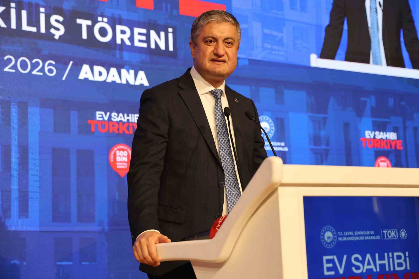 Adana’da ’Yüzyılın Konut Projesi’nin kuraları çekildi
