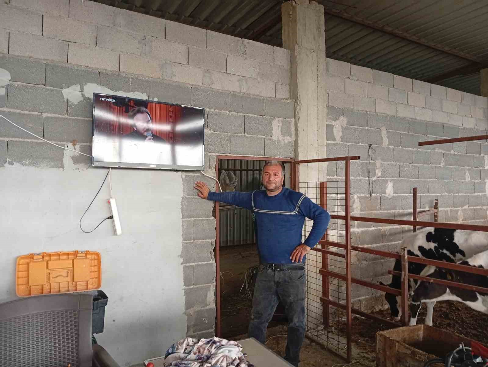 Adanalı üreticiden süt verimi için ilginç yöntem
