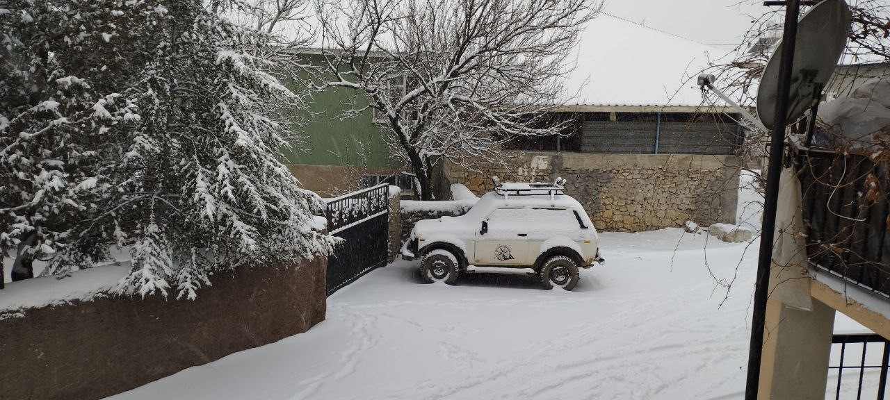 Adana’nın Tufanbeyli ilçesi karla kaplandı
