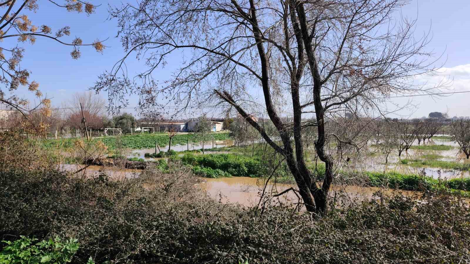 Adımla geçilen nehir taştı
