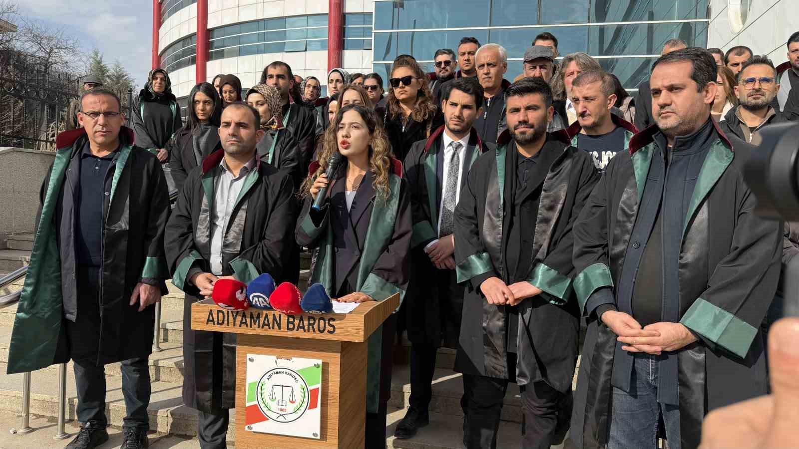 Adıyaman Barosu’ndan avukatlara yönelik saldırılara karşı açıklama
