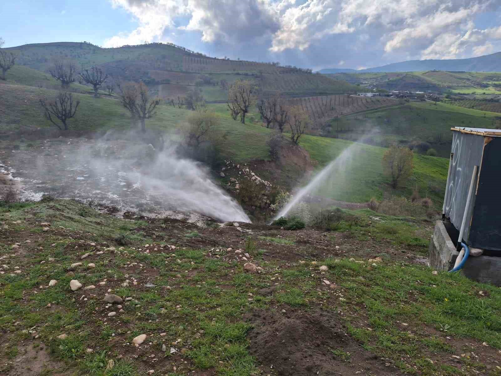 Adıyaman Recep Grup Suyu hattında arıza
