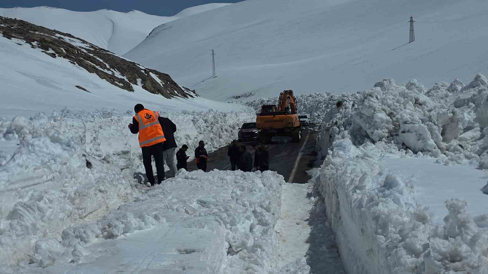 AFAD, Bahçesaray yolunda çığ incelemesi yaptı
