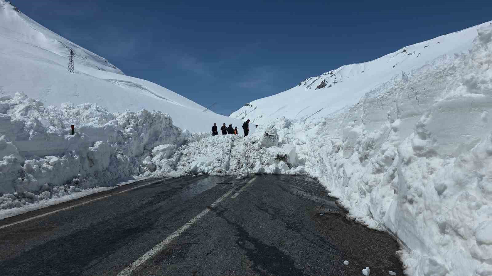 AFAD, Bahçesaray yolunda çığ incelemesi yaptı
