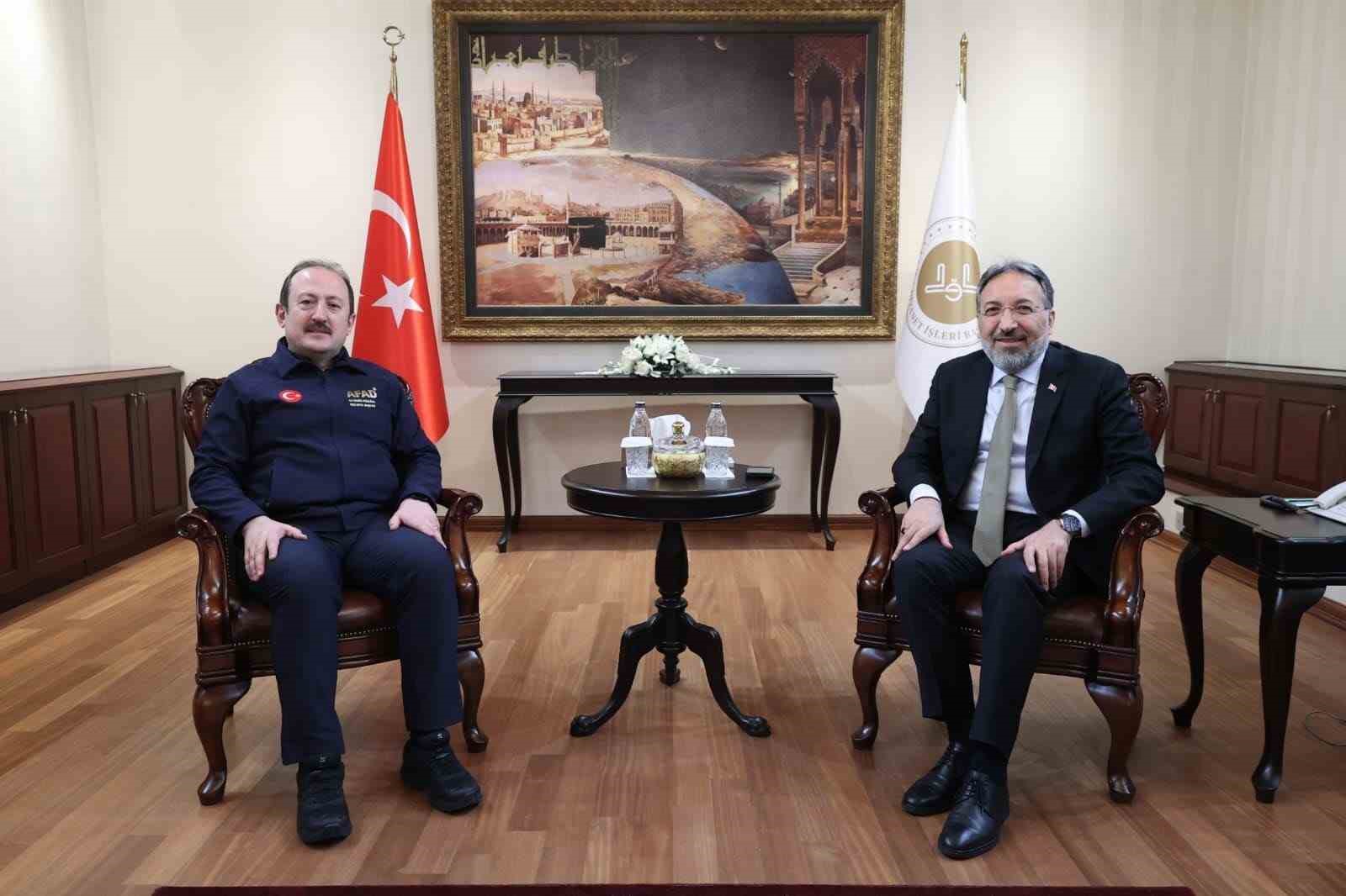 AFAD ile Diyanet İşleri Başkanlığı iş birliği içinde yürütülen çalışmalar değerlendirildi
