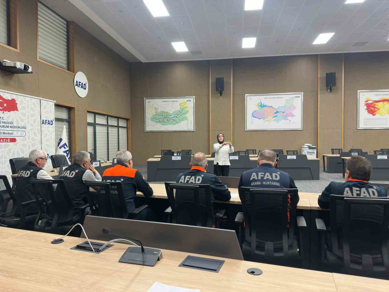 AFAD personeline yönelik işaret dili eğitimine başlandı
