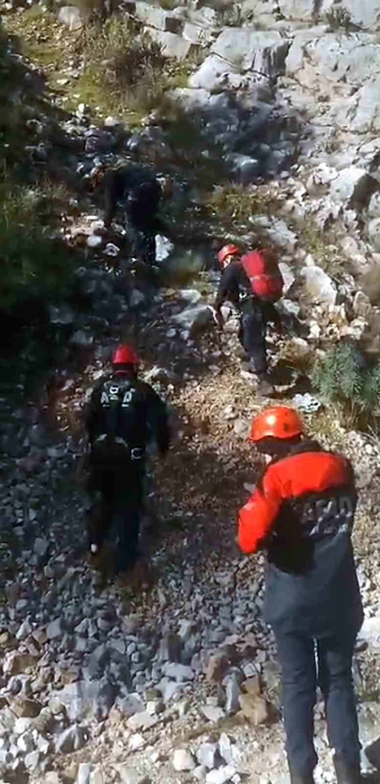 AFAD’dan keçi kurtarma operasyonu
