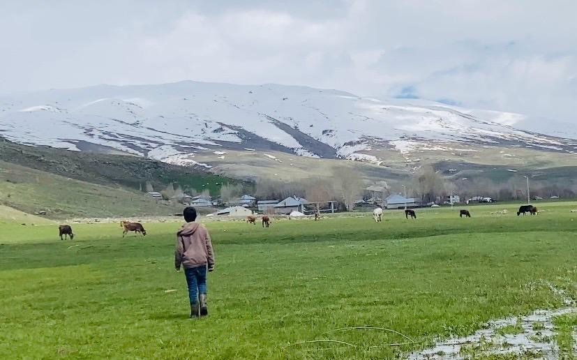 Ağrı’da iki mevsim bir arada
