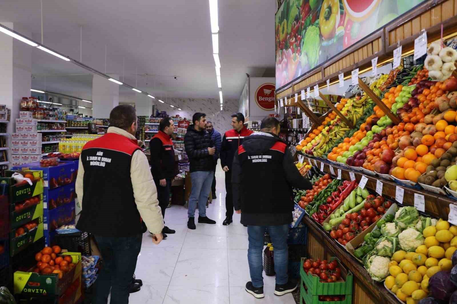Ağrı’da Ramazan öncesi market, kasap ve fırınlar denetlendi
