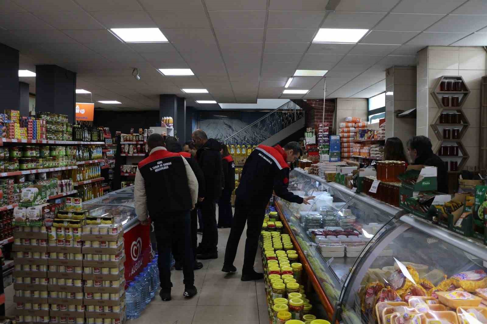 Ağrı’da Ramazan öncesi market, kasap ve fırınlar denetlendi
