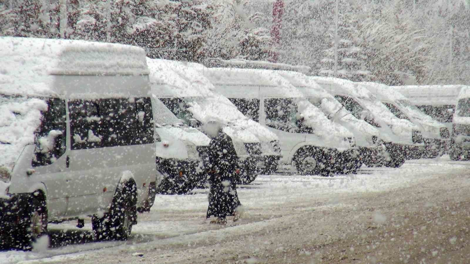 Ahlat’ta kar yağışı
