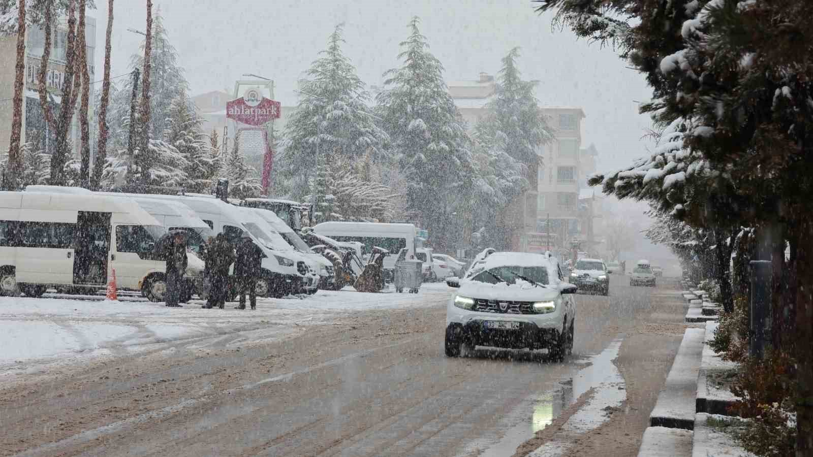 Ahlat’ta nisan karı etkili oldu
