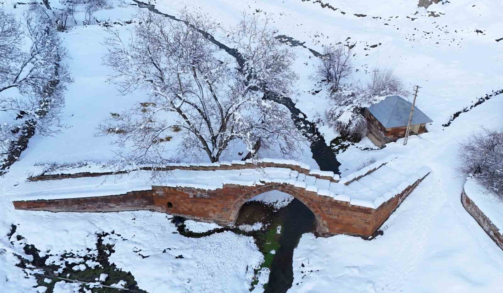 Ahlat’ta tarih beyaza büründü
