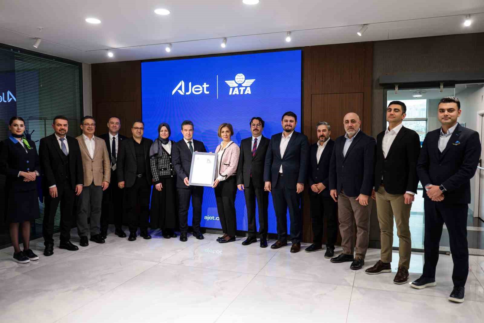 AJet, IATA sertifikasını aldı
