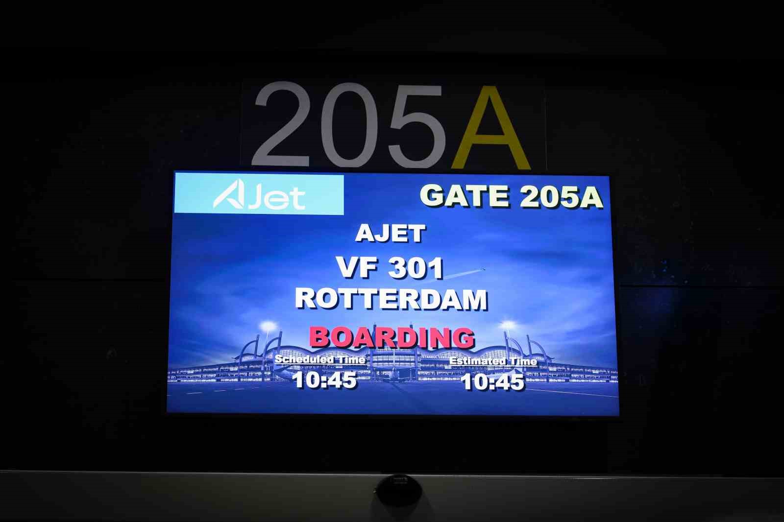 AJet’in İstanbul-Rotterdam seferleri başladı
