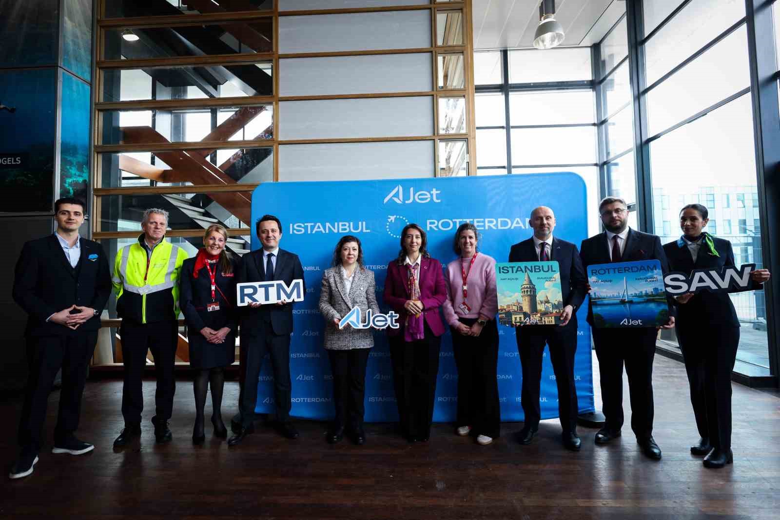 AJet’in İstanbul-Rotterdam seferleri başladı
