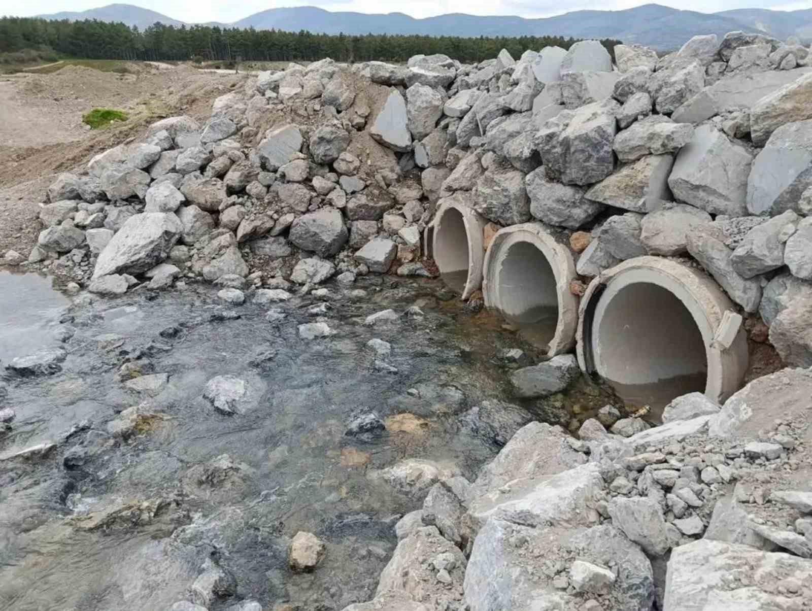 Akdağ Tabiat Parkı’nın çöken yolu tamir edildi
