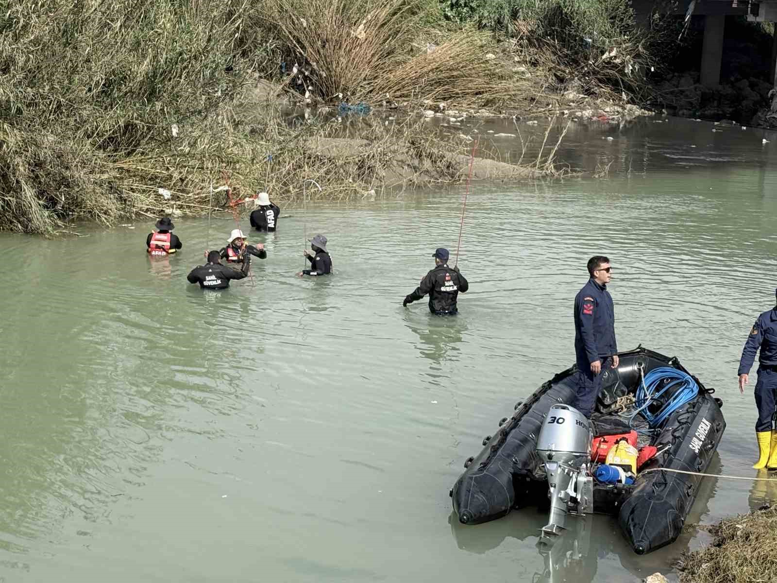 Akıntıya kapılan genci arama çalışmaları 8. gününde sürüyor

