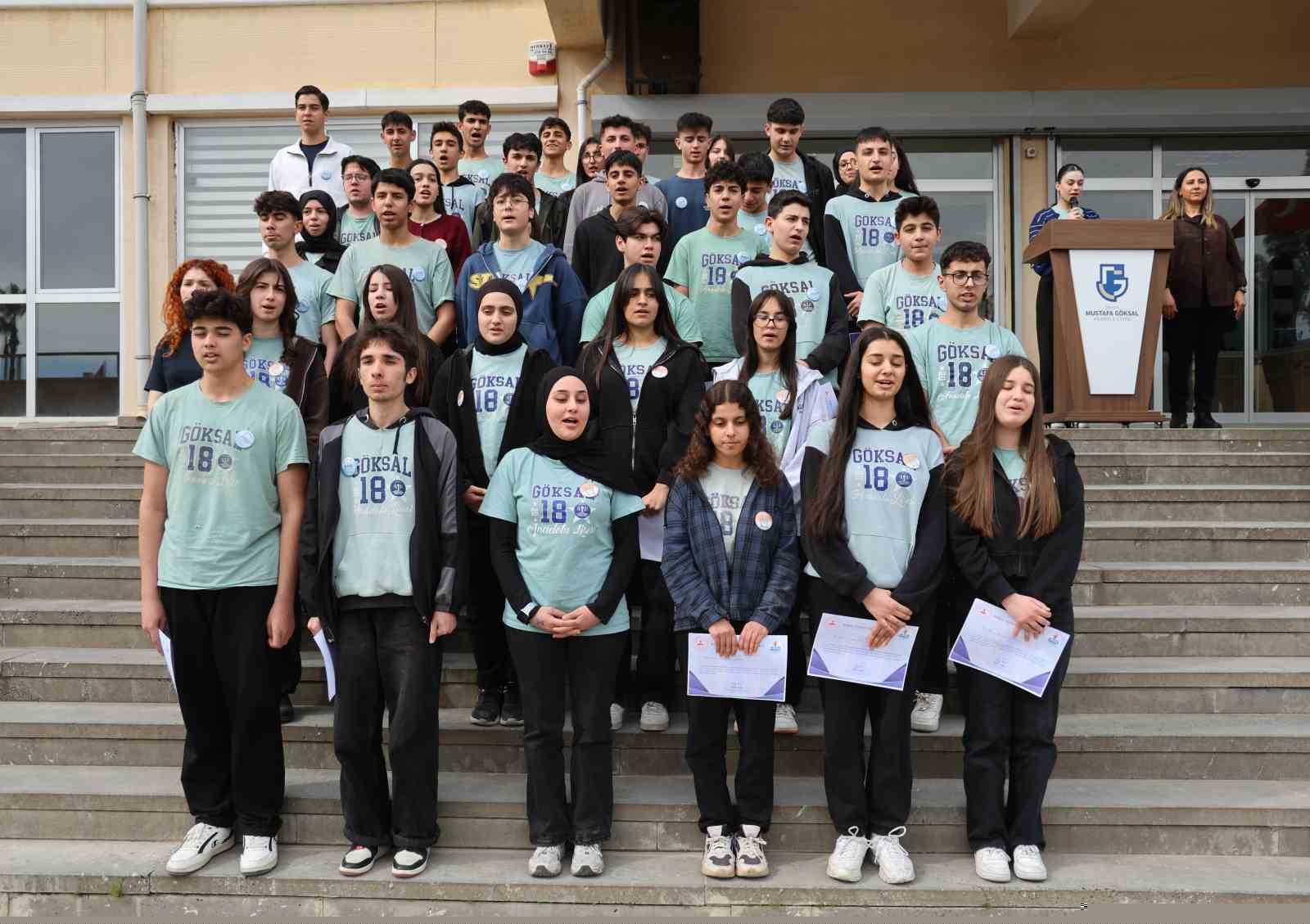 Akran zorbalığına karşı and içtiler
