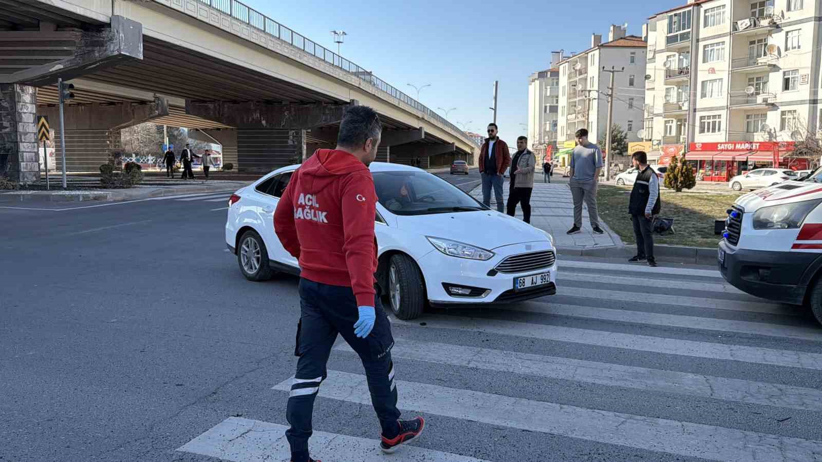 Aksaray’da iki otomobil çarpıştı: 2 yaralı
