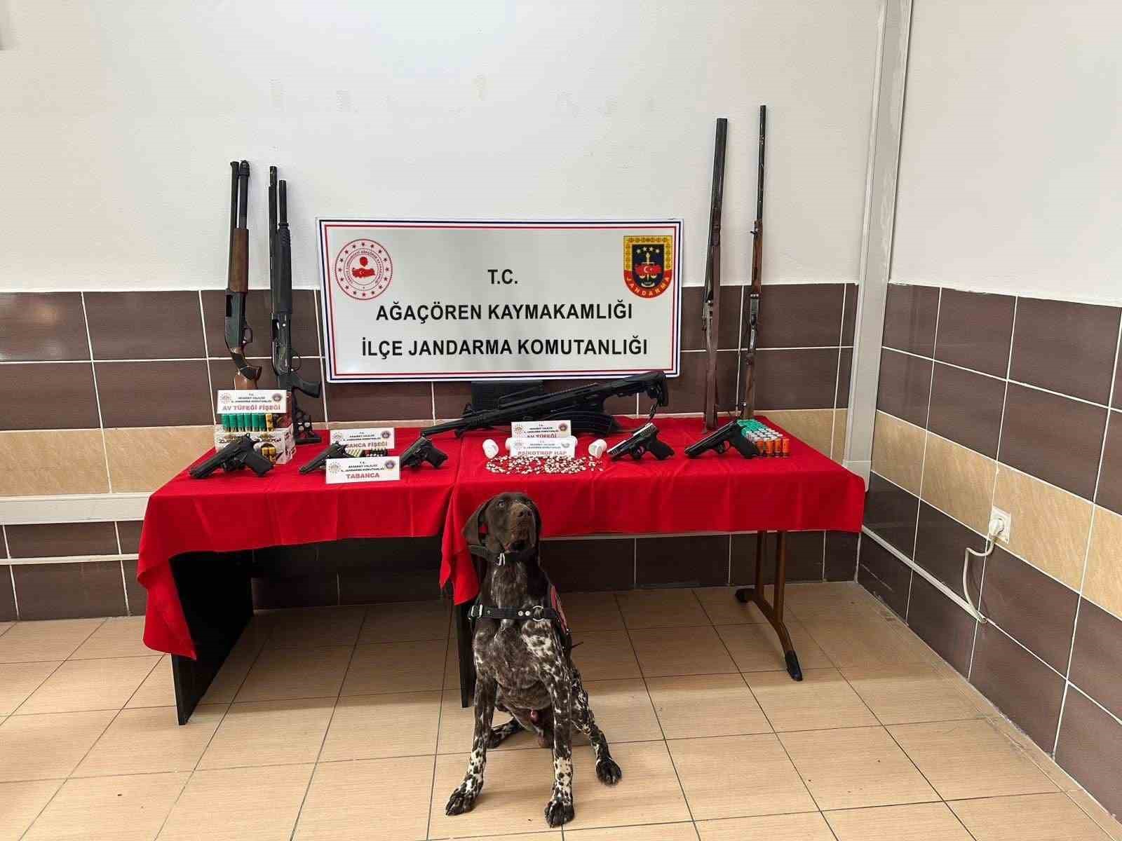 Aksaray’da jandarmadan uyuşturucu ve kaçak silah operasyonu: 7 gözaltı
