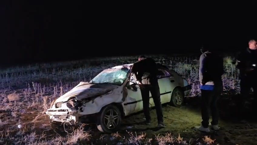 Aksaray’da kontrolden çıkan otomobil takla attı: 3 yaralı
