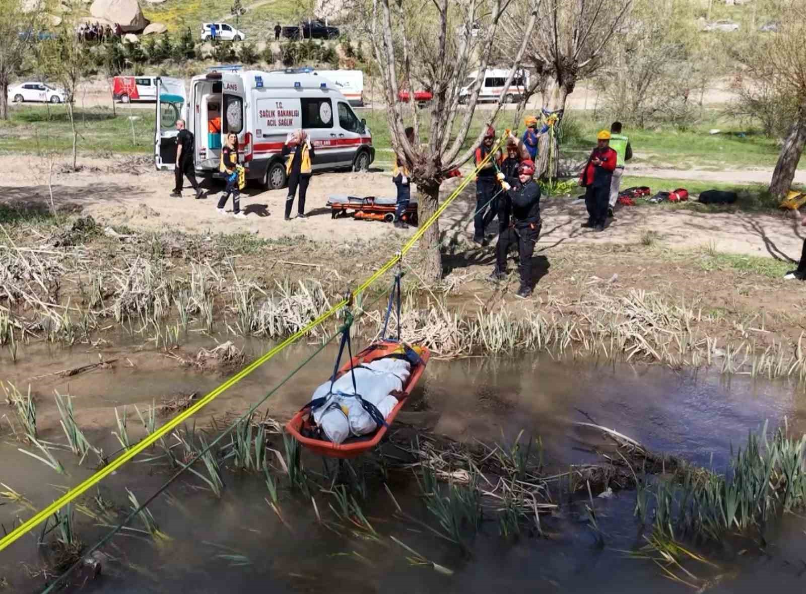 Aksaray’da sel tatbikatı gerçeğini aratmadı
