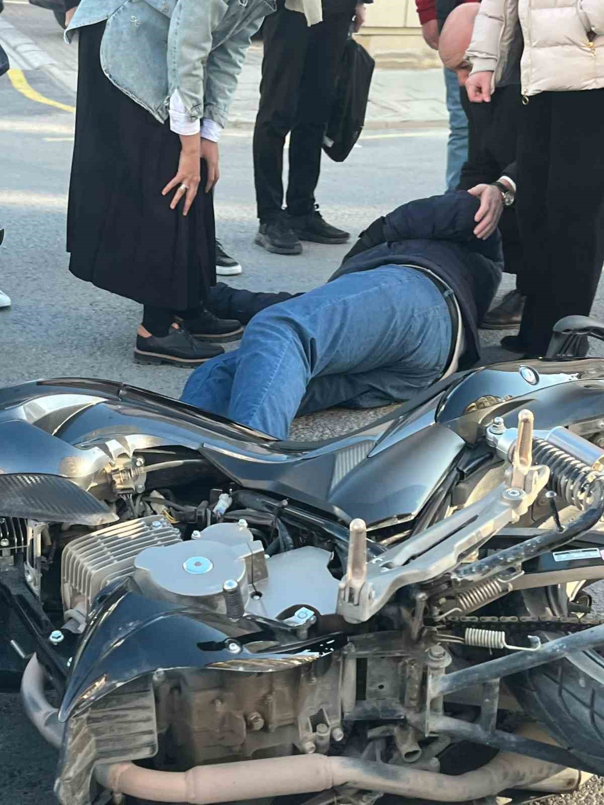 Akşehir’de otomobil ile motosiklet çarpıştı: 1 yaralı
