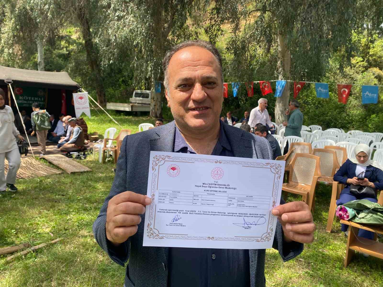 Aksu’da 19’u kadın 47 kursiyere "Sürü Yönetimi Elemanı" sertifikası verildi
Aksu’da 19’u kadın 47 kursiyere "Sürü Yönetimi Elemanı" sertifikası verildi