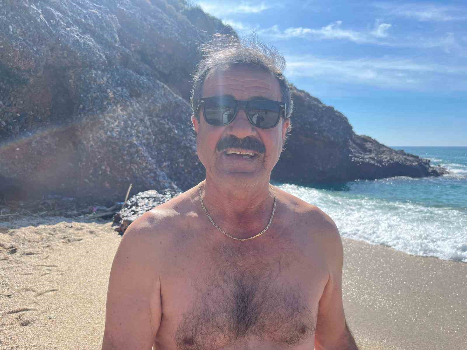 Alanya’da şubat ortasında deniz keyfi
