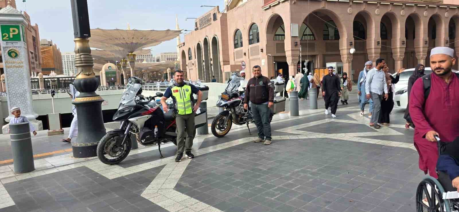 Alanya’dan kutsal topraklara motosikletle 7 bin kilometrelik yolculuk
