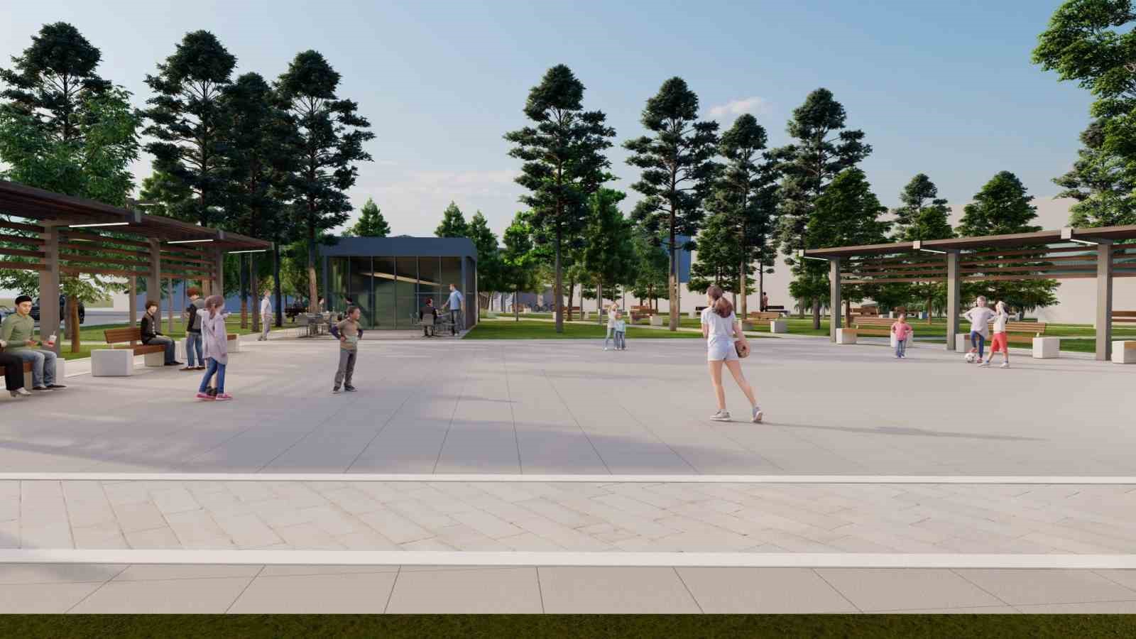 Alanyurt meydan düzenlemesi için çalışmalar başladı
