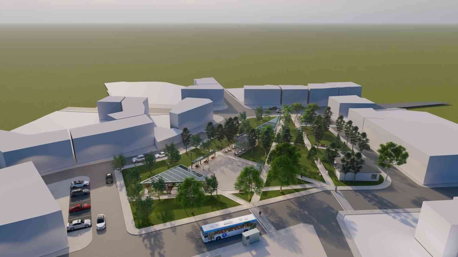 Alanyurt meydan düzenlemesi için çalışmalar başladı
