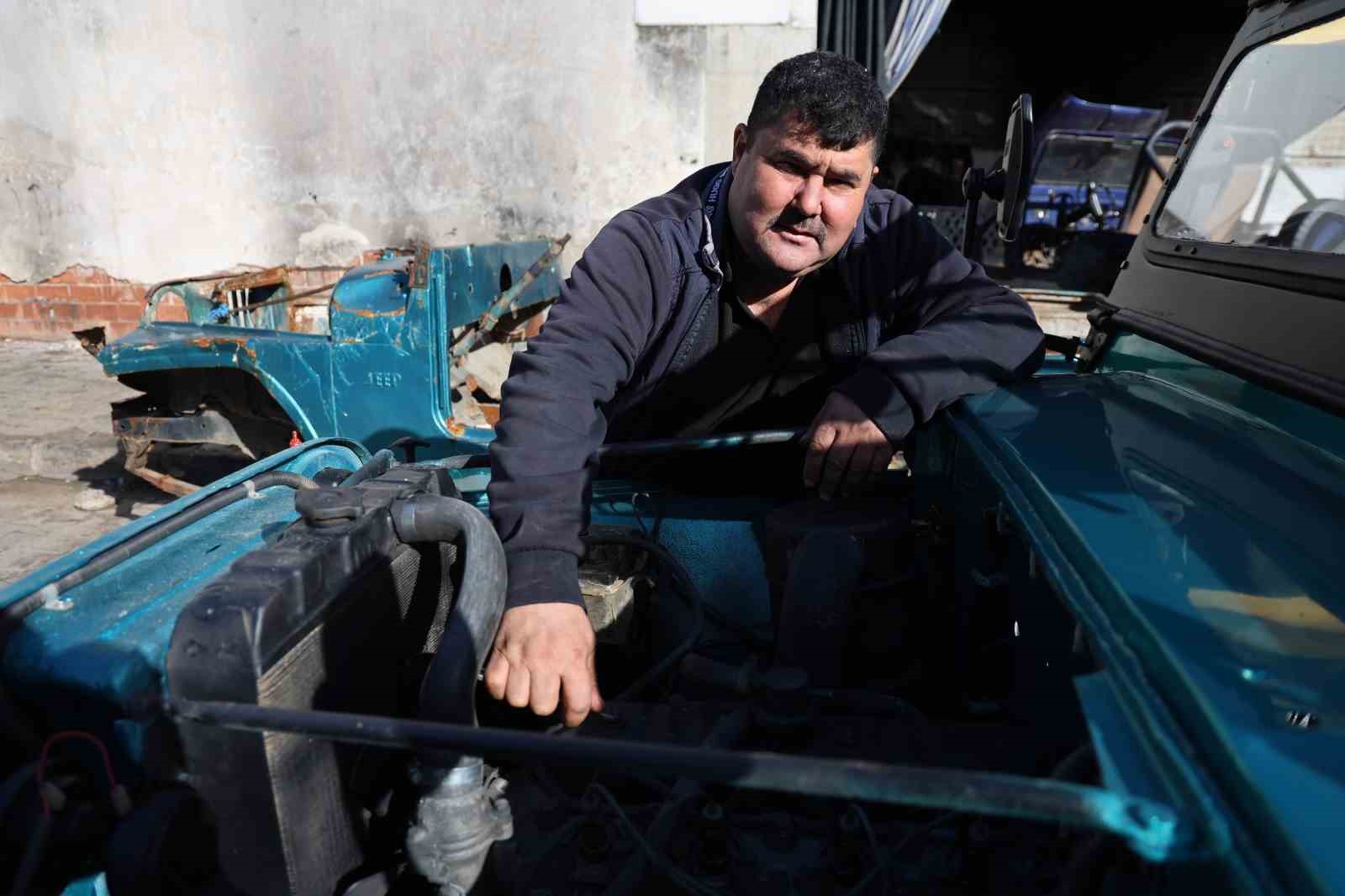 Ali Usta’nın elinde metal yığınları nostaljik bir araca dönüşüyor
