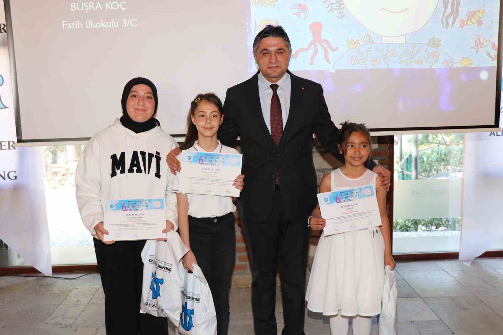 Aliağa’da deniz sevgisi temalı yarışmanın ödülleri sahiplerini buldu
