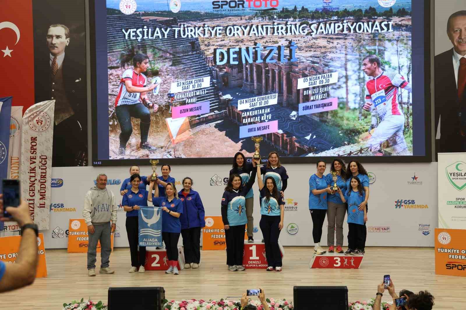 Aliağalı oryantiring sporcuları şampiyonadan 6 dereceyle döndü
