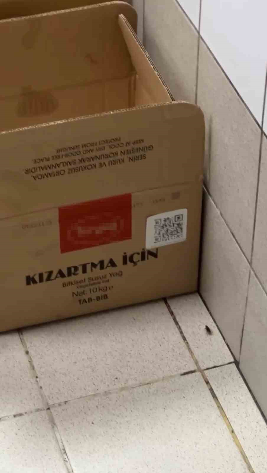 Alışveriş merkezindeki restoranlarda mide bulandıran görüntüler
