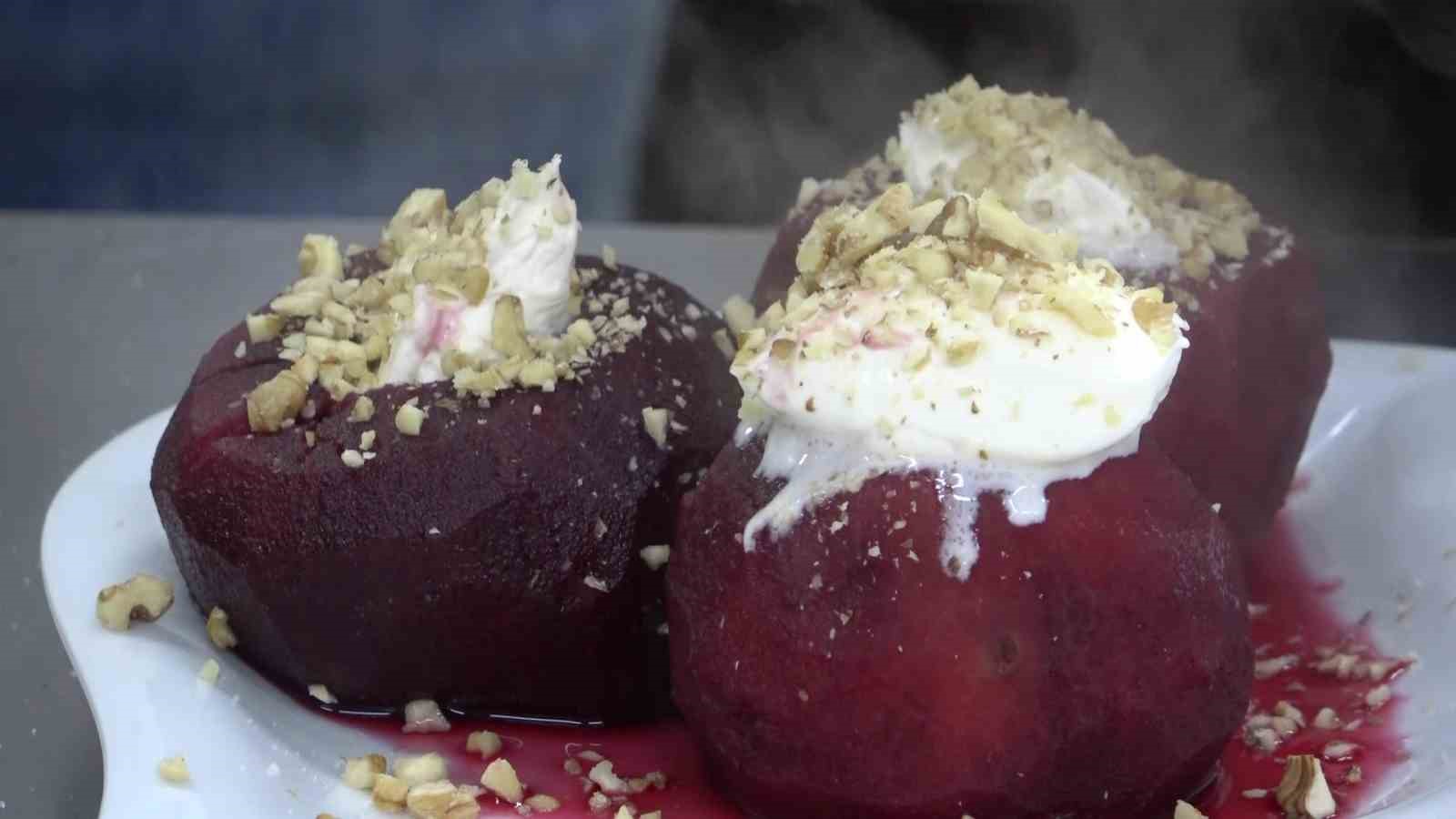 Amasya’da 2 bin yıldır yetiştirilen meyveden yapılan tatlı: Elma tatlısı
