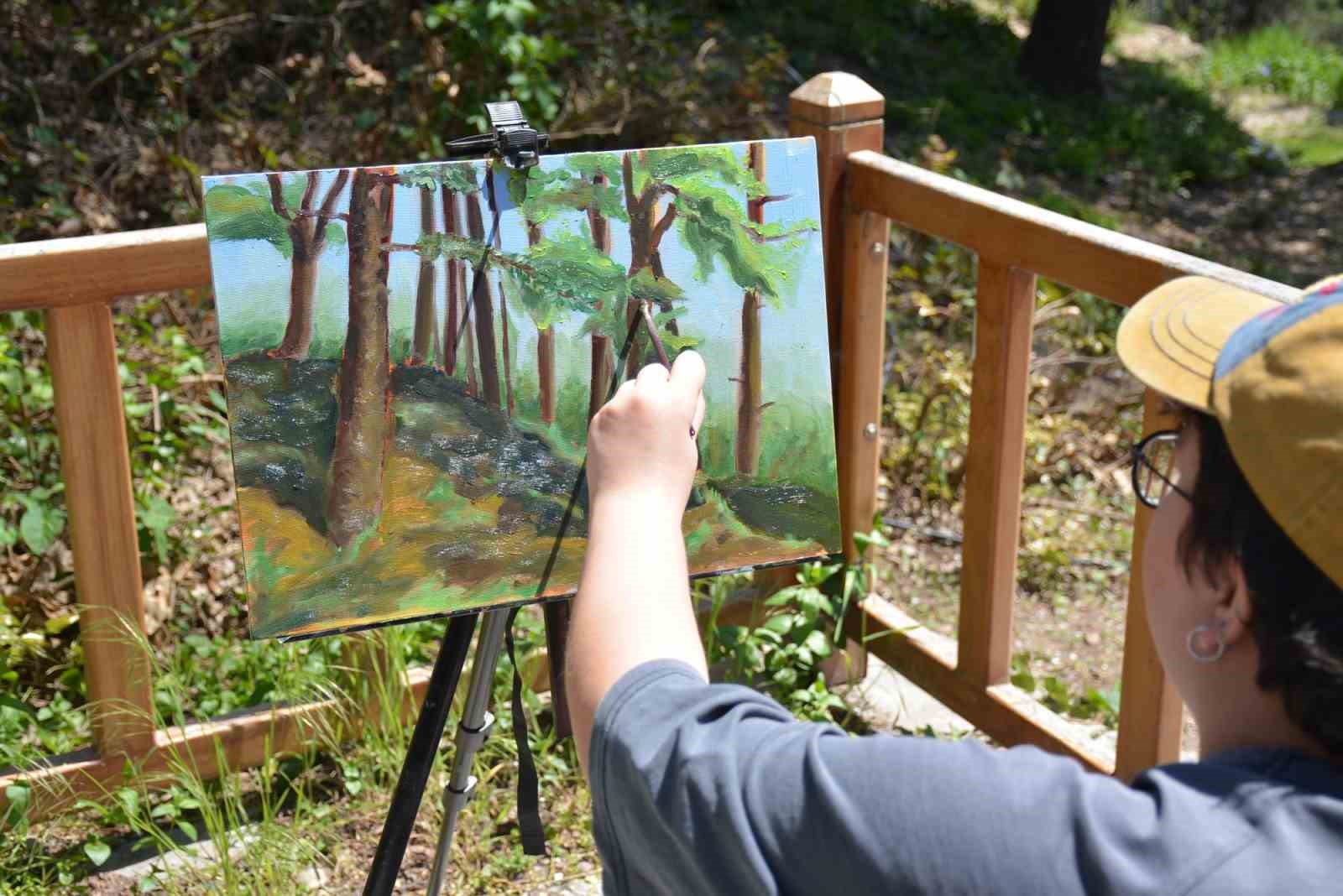 Anadolu Üniversitesi Japon Bahçesinde "Açık Hava Resim Çalıştayı"
