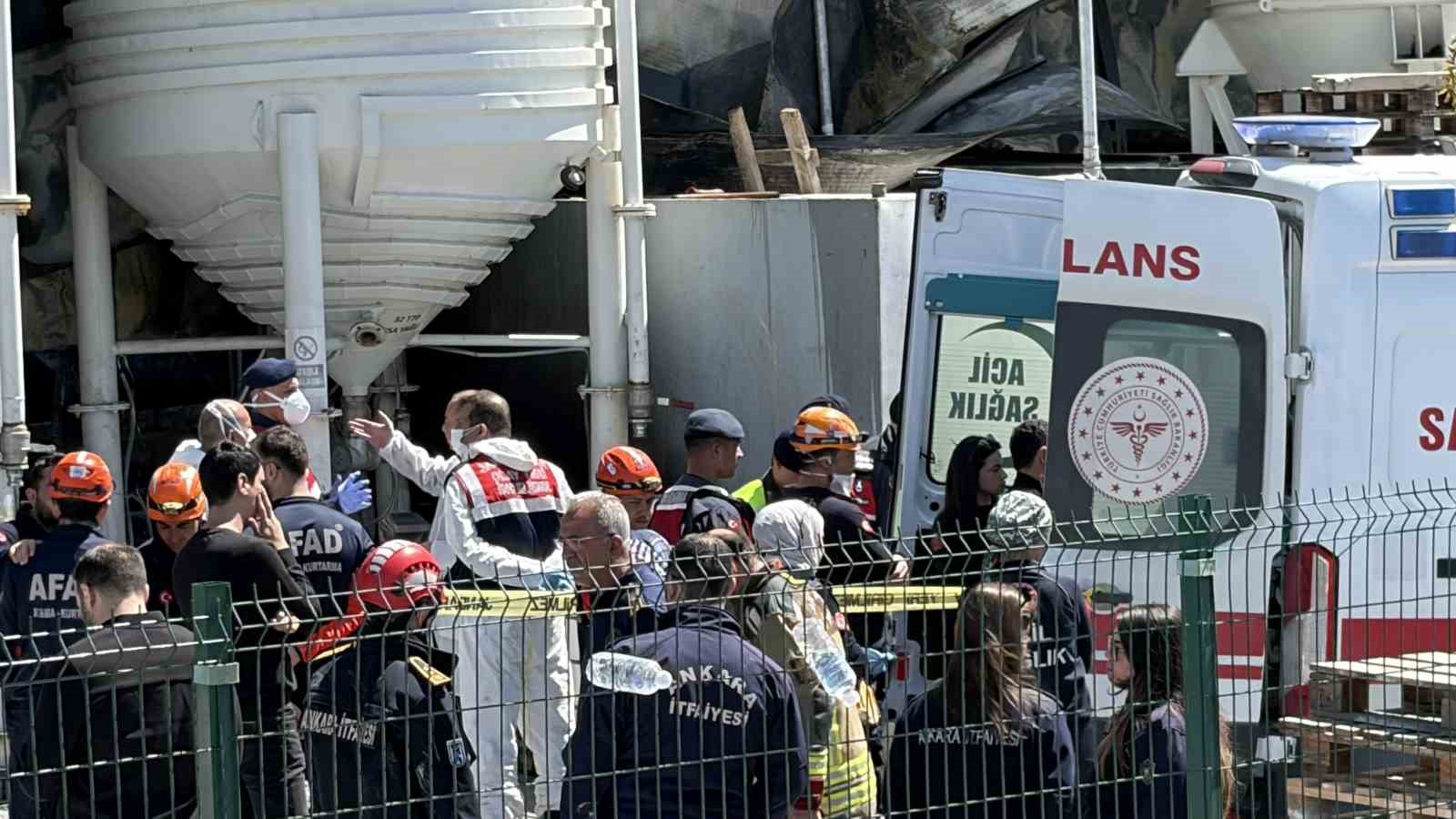 Ankara’da boya fabrikasında çıkan yangında 1 işçi hayatını kaybetti
