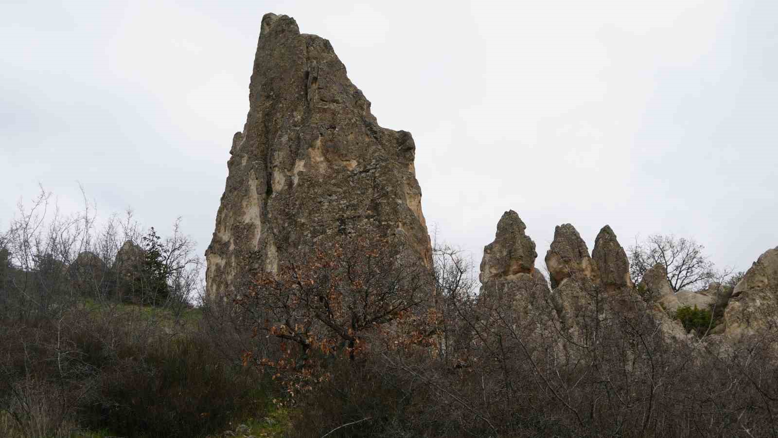 Ankara’da Kapadokya’yı andıran doğa harikası: Abacı Peribacaları
