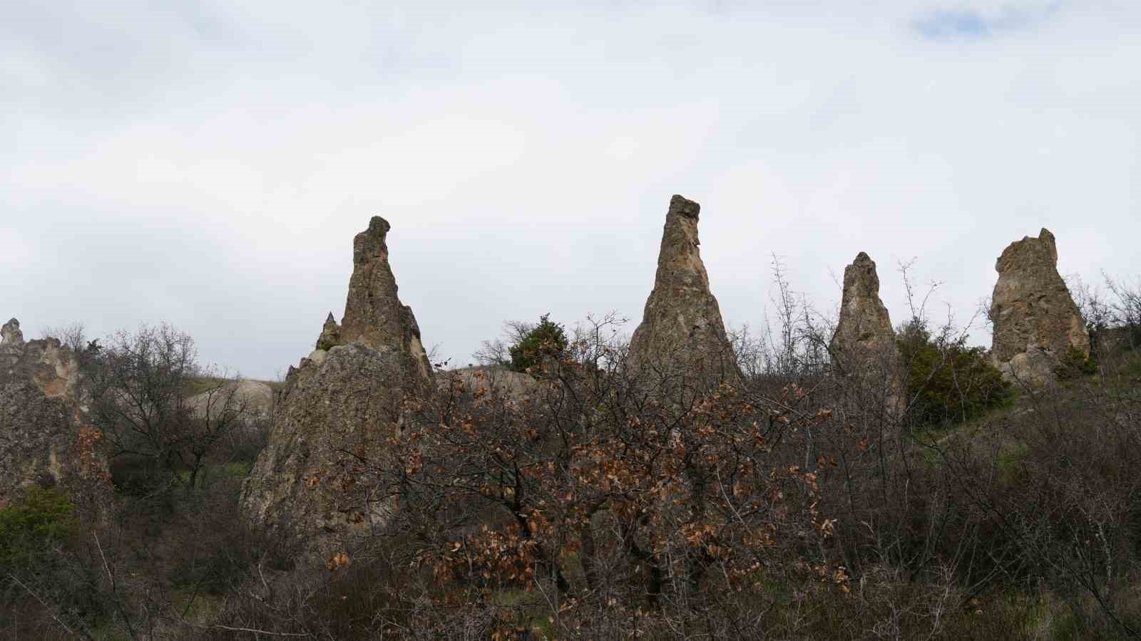 Ankara’da Kapadokya’yı andıran doğa harikası: Abacı Peribacaları
