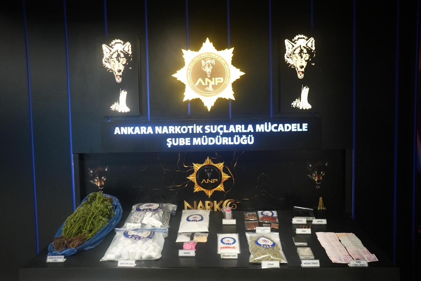 Ankara’da narkotik operasyonunda 28 tutuklama
