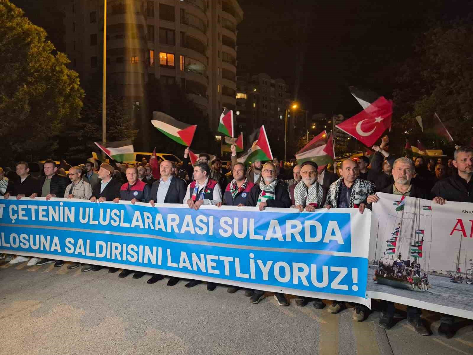 Ankara’da Sumud Filosu eylemi
