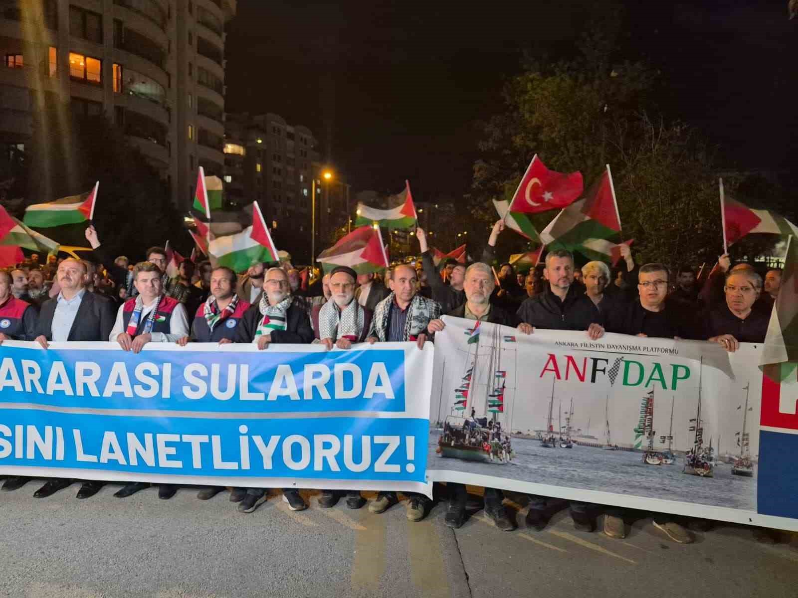 Ankara’da Sumud Filosu eylemi
