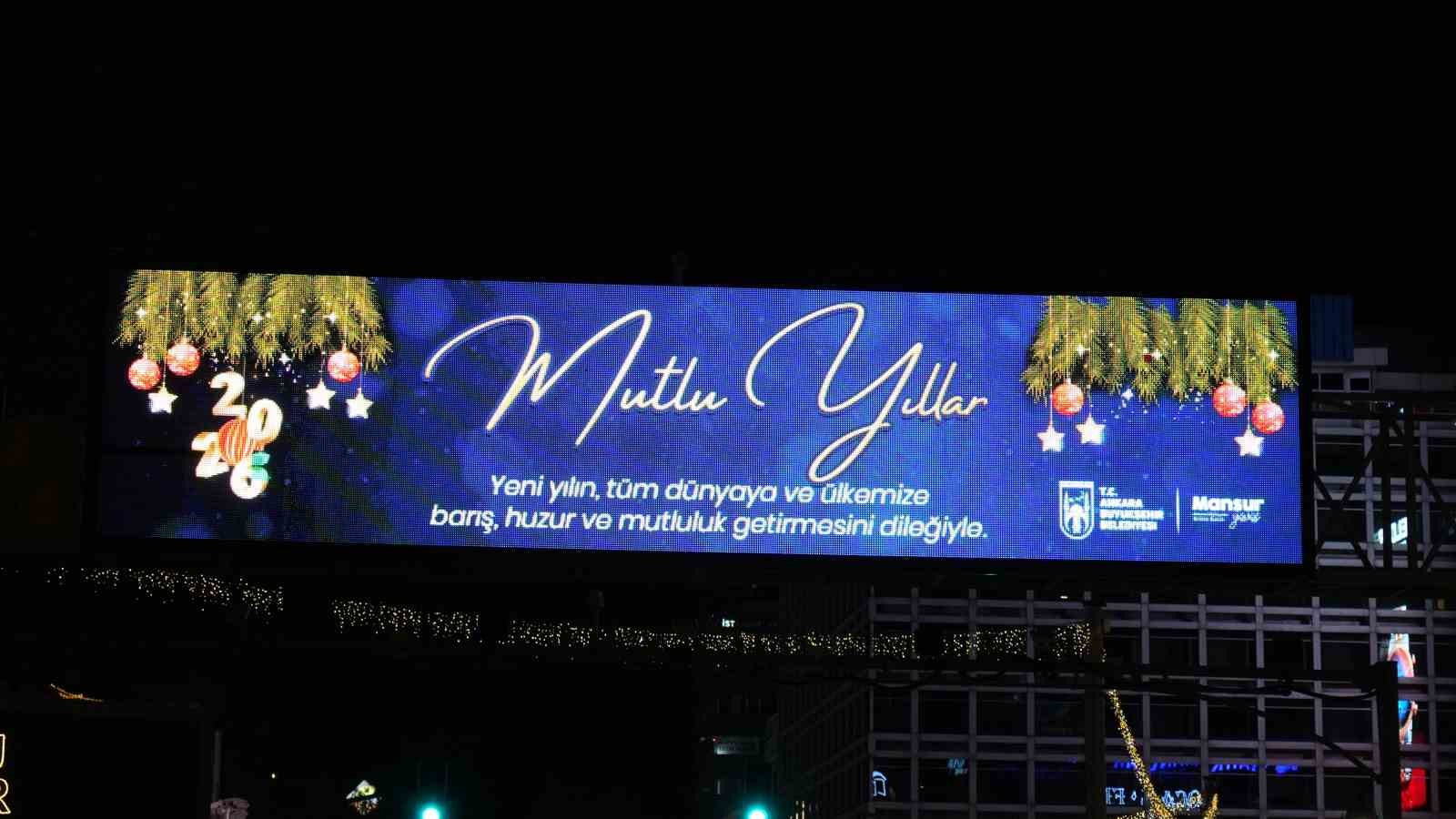 Ankara’da yeni yıl coşkuyla karşılandı
