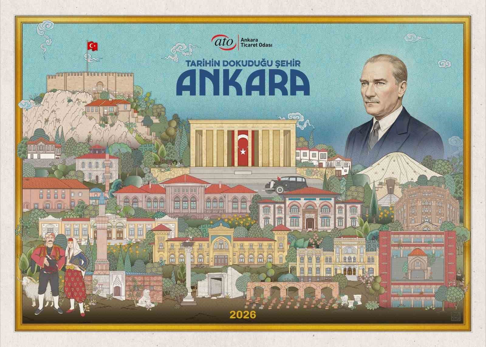 Ankara’nın tarihi dokuları ATO’nun takviminde
Ankara’nın tarihi dokuları ATO’nun takviminde