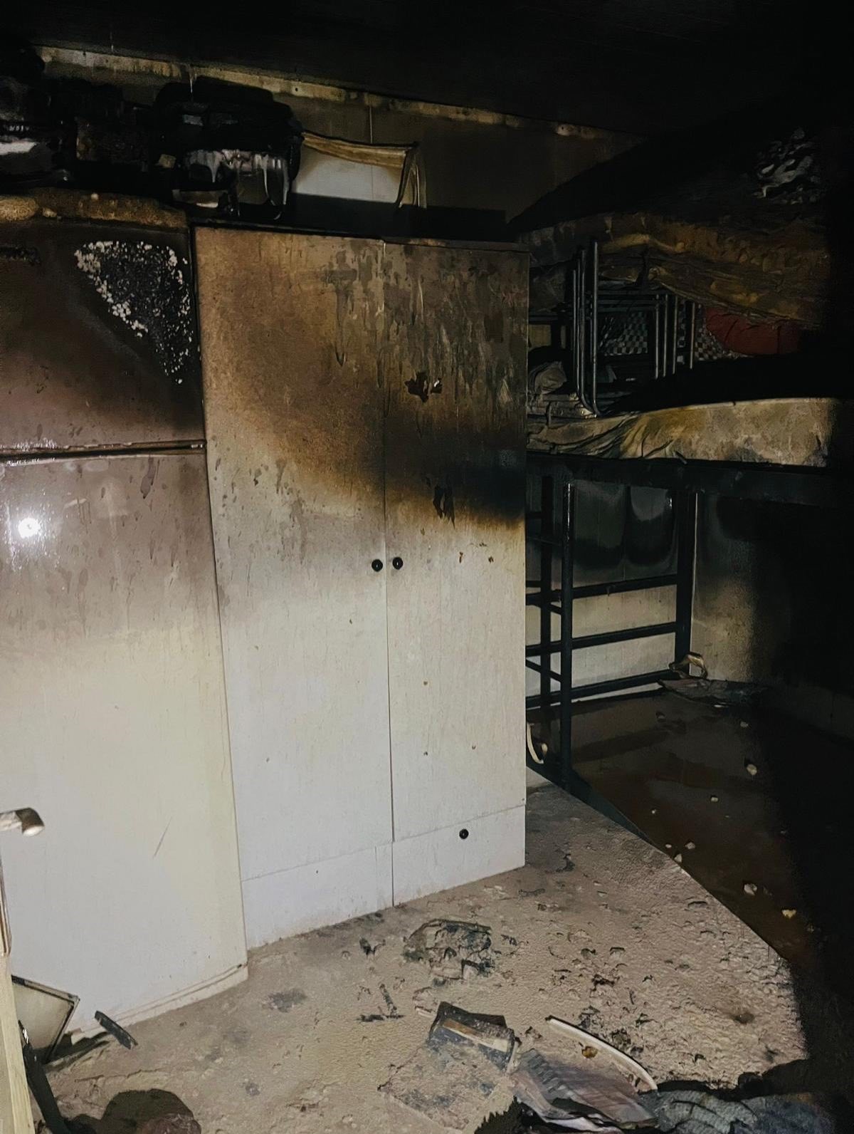 Antakya’da konteyner yangını
