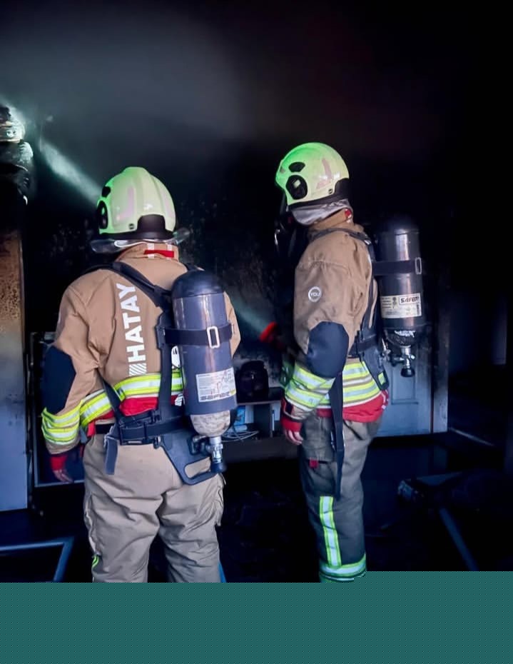 Antakya’da mesken yangını
